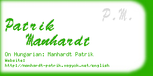 patrik manhardt business card